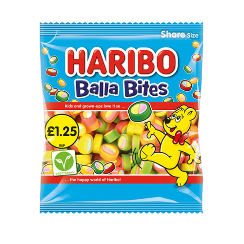 [UK] Haribo HB Balla Bites 140 Gms x 12 Pack