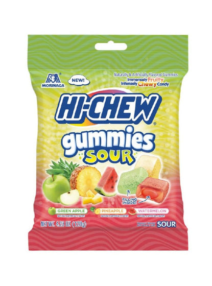 Hi-Chew Peg Bag Sour Gummies Mix (9 x 120g)