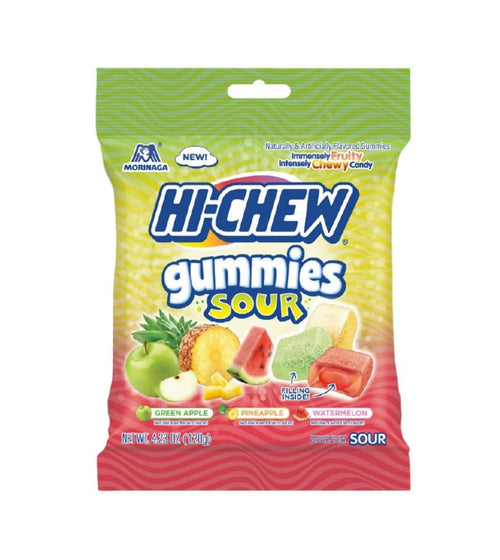 Hi-Chew Peg Bag Sour Gummies Mix (9 x 120g)