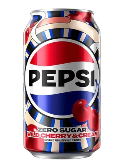 Pepsi Wild Cherry & Cream Zero Sugar (12 x 355ml)