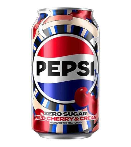 Pepsi Wild Cherry & Cream Zero Sugar (12 x 355ml)