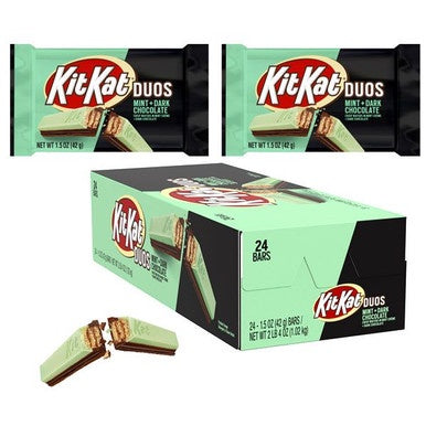 KitKat DUOS Mint + Dark Chocolate! Reg Size (24x42g)