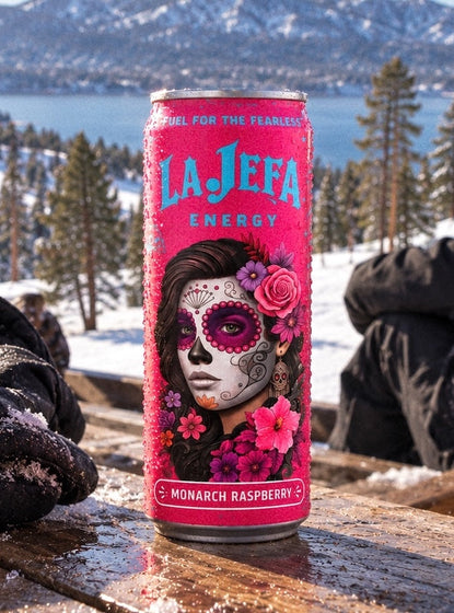 La Jefa Monarch Raspberry Can 12 Oz x 12 Pack