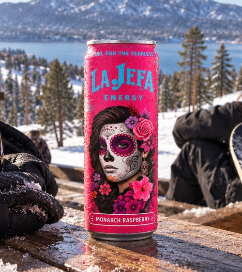 La Jefa Monarch Raspberry Can 12 Oz x 12 Pack