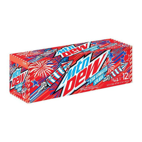 Mountain Dew Star Spangled Splash 12oz 12ct (Shipping Extra, Click for Details)