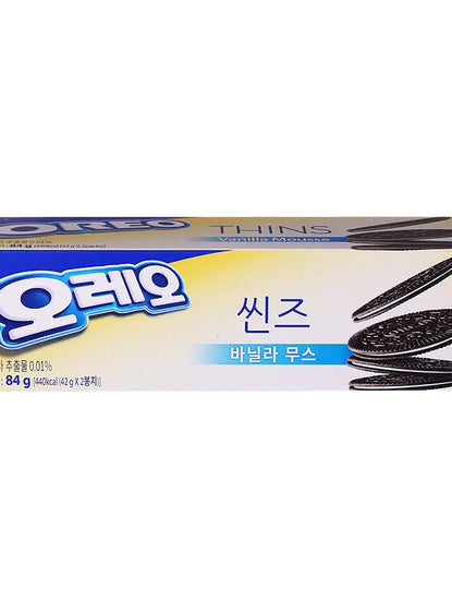 OREO Thins White Cream 84g - South Korea (24 units/box)