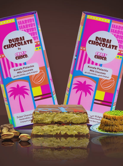 Habibi Dubai Chocolate Kunafa Pistachio Milk Chocolate (20 x 200g)