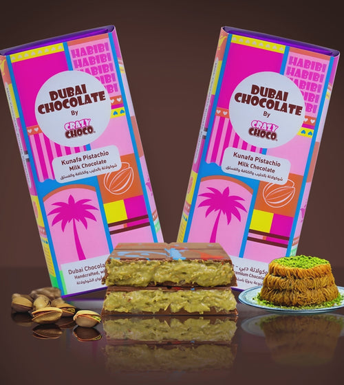 Habibi Dubai Chocolate Kunafa Pistachio Milk Chocolate (20 x 200g)