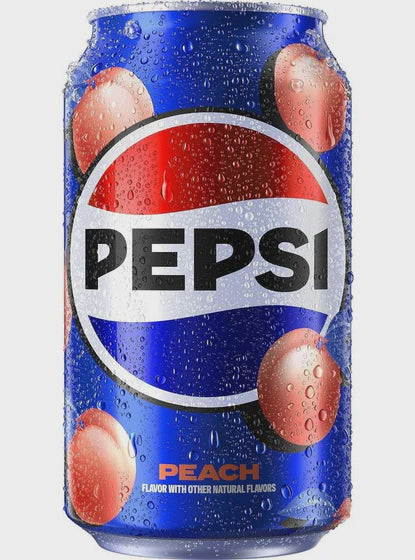 Pepsi Peach 12x12oz  (Shipping Extra, Click for Details)