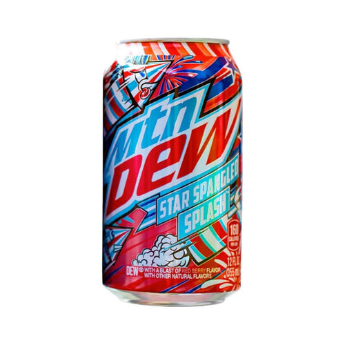 Mountain Dew Star Spangled Splash 12oz 12ct (Shipping Extra, Click for Details)