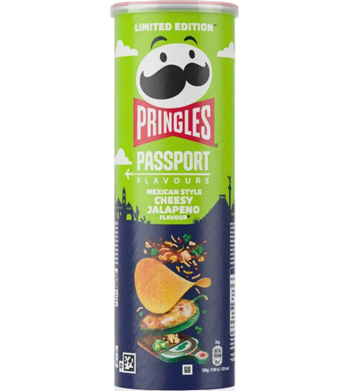 Pringles Passport Mexican Style Cheesy Jalapeño (19 x 165g)