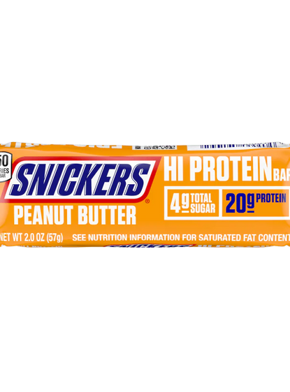 SNICKERS Hi Protein Peanut Butter Bar, 2.01 oz (Box of 12 Units)