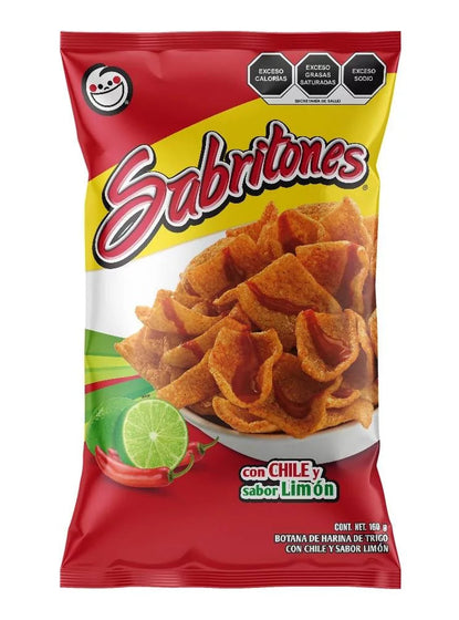 Sabritas Sabritones Chile Limon Large 160g 10ct (Mexico)