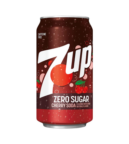 7Up Cherry Zero Soda Can(12x355ml)