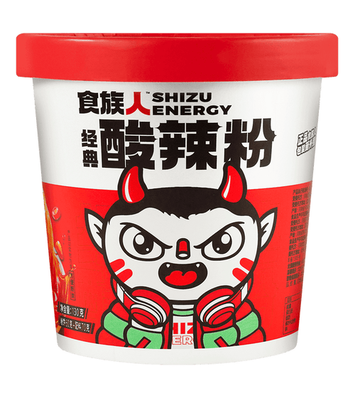 Shizuren Classic Hot and Sour Rice Noodles 130g X Case of 24 Units (BB 2024.7.19)