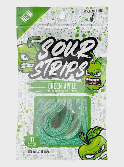 Sour Strips Green Apple (12x96g)