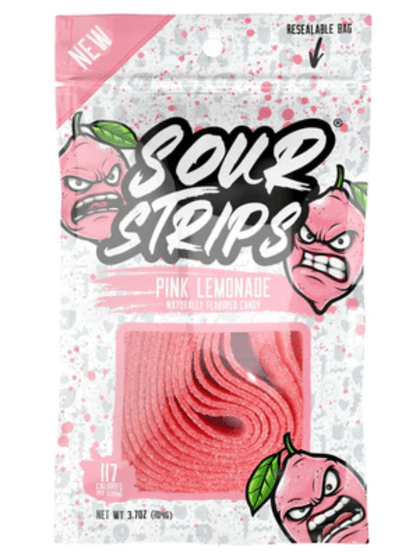 Sour Strips Pink Lemonade (12x96g)