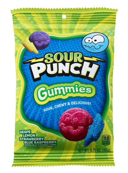 Sour Punch Gummies (12 x 191g)