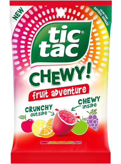 Tic Tac Chewy Fruit Sour Adventure (12 x 80g)