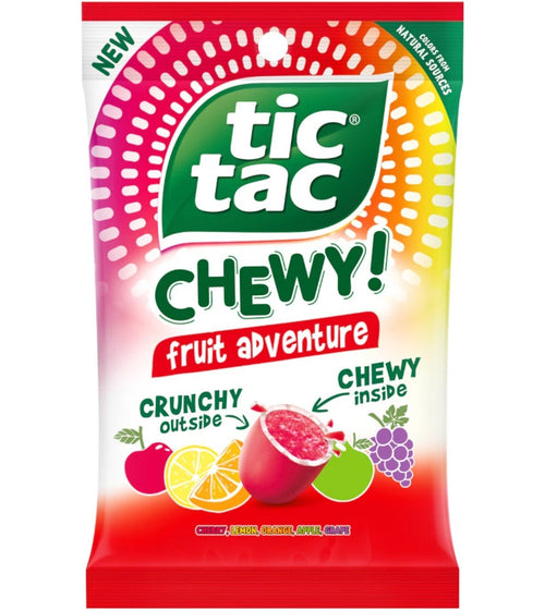 Tic Tac Chewy Fruit Sour Adventure (12 x 80g)