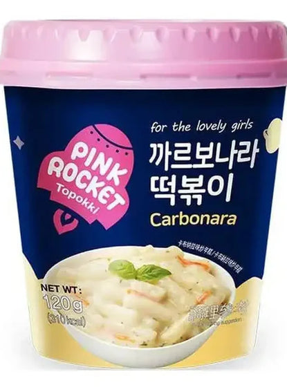 YOUNGPOONG Pink Rocket Carbonara Tteokbokki Cup (30 x 120g)