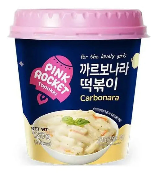 YOUNGPOONG Pink Rocket Carbonara Tteokbokki Cup (30 x 120g)