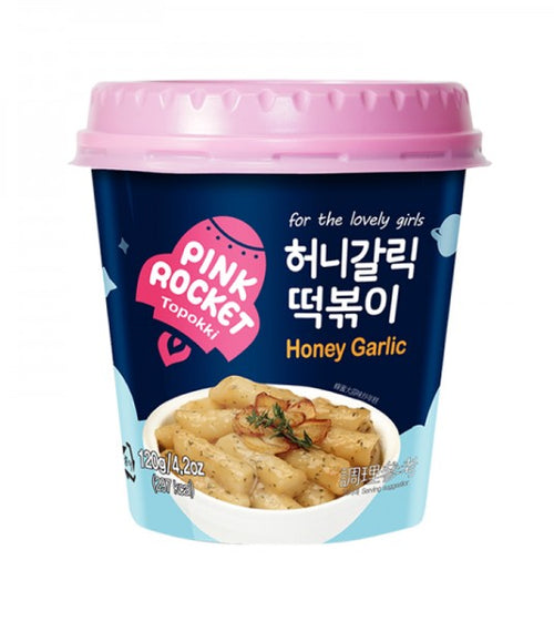 YOUNGPOONG Pink Rocket Honey Garlic Tteokbokki Cup (30 x 120g)