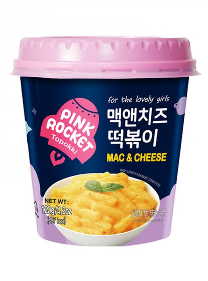 YOUNGPOONG Pink Rocket Mac & Cheese Tteokbokki Cup (30 x 120g)