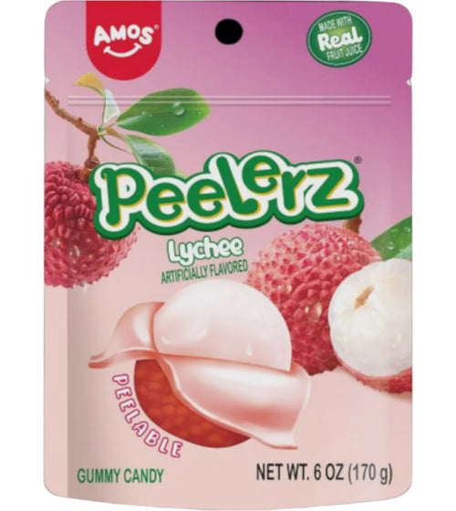 AMOS PEELERZ GUMMY LYCHEE PEG BAG (12x170g)