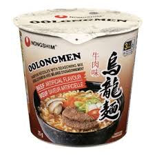 Nongshim Oolongmen - Beef Flavour Cup Noodles (6x75g)