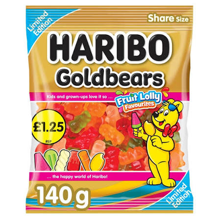 [UK] Haribo HB Goldbears Fruit Lolly Fav 140 Gms x 12 Pack