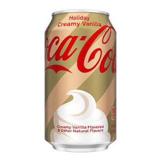 Coca Cola Holiday Creamy Vanilla Can 12 Oz x 12 Pack