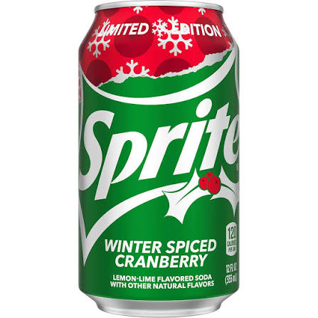 Sprite Winter Spiced Cranberry Can 12 Oz x 12 Pack