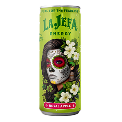 La Jefa Royal Apple Can 12 Oz x 12 Pack