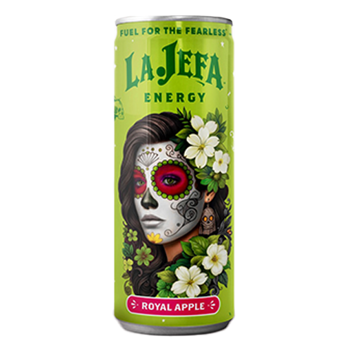 La Jefa Royal Apple Can 12 Oz x 12 Pack