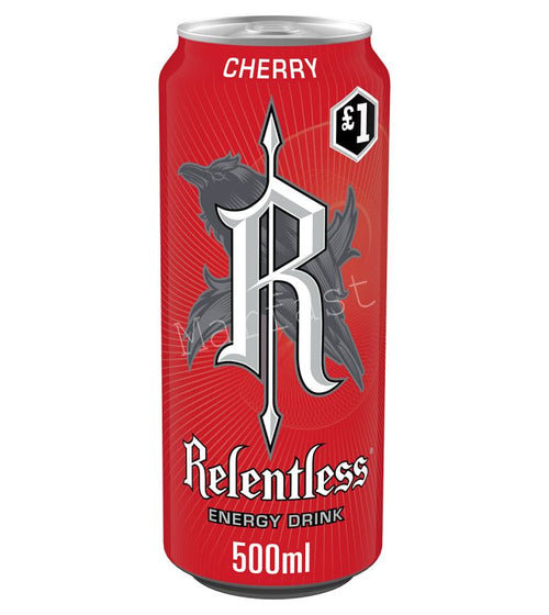 [UK] Relentless Energy Cherry Can 500 Ml x 12 Pack