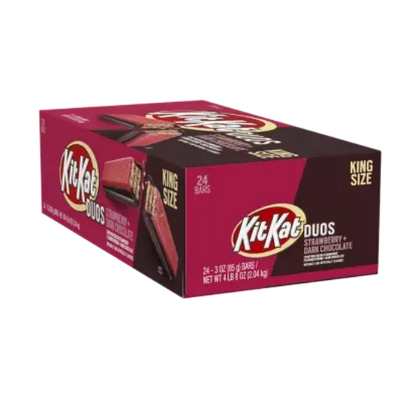 KitKat DUOS Strawberry + Dark Chocolate KING SIZE! x 24 Box