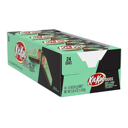 KitKat DUOS Mint + Dark Chocolate! Reg Size x 24 Box