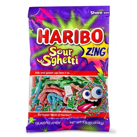 Haribo Zing Sour Spaghetti (Box of 12)