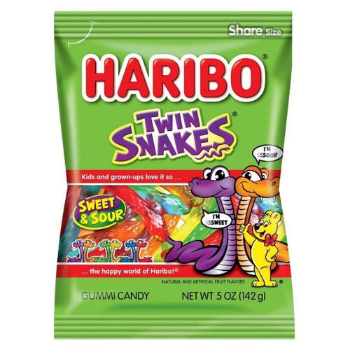 Haribo Twin Snakes (Box of 12)