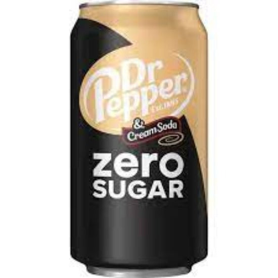 Dr. Pepper & Cream Soda 0 Sugar x 12 Case